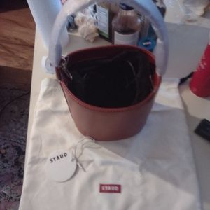 Authentic Staud Bucket Bag Bordeaux